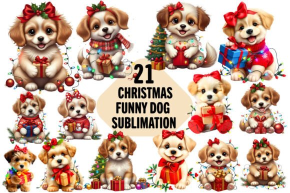 Adorable Holiday Designs with Christmas Dog Clipart