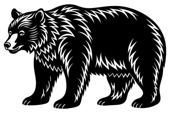 Bear Silhouette Bundle: A Versatile Design Asset