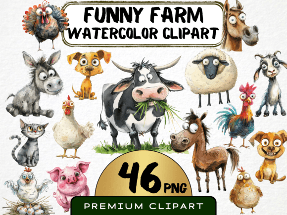 Funny Farm Animals Vol.2: Injecting Whimsy into Modern Design