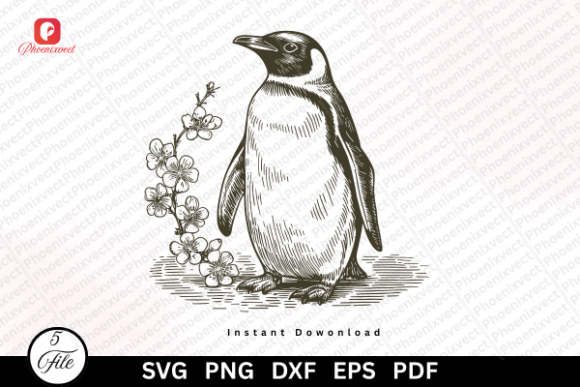 Hand Drawn Coastal Vintage Penguin SVG: A Designer's Guide