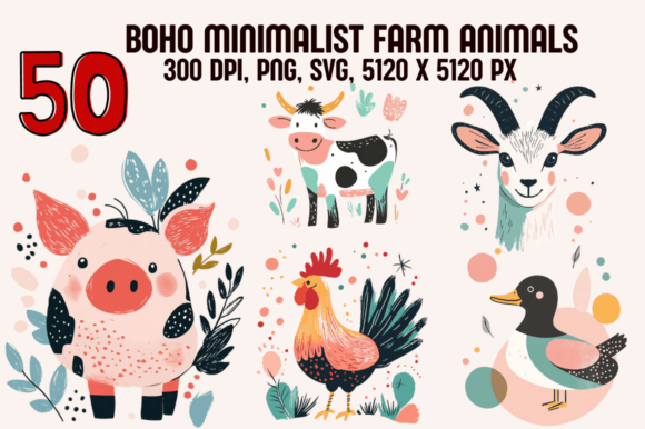 Modern Farmhouse Charm: A Guide to Boho Minimalist Farm Animals