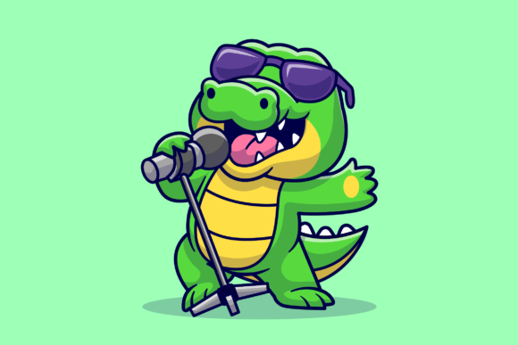 The Perfect Mascot: Using the Cute Crocodile Singing Cartoon