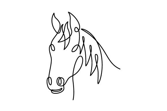 Unleashing Creativity with Horse Head Vector Continuous Line
