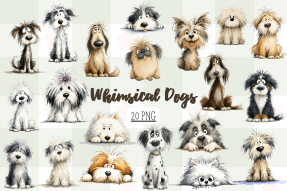 Whimsical Dog Clipart Bundle: Creative Charm for Designers